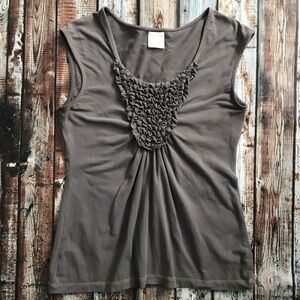 Matilda Jane House of Clouds Gray Oasis Top